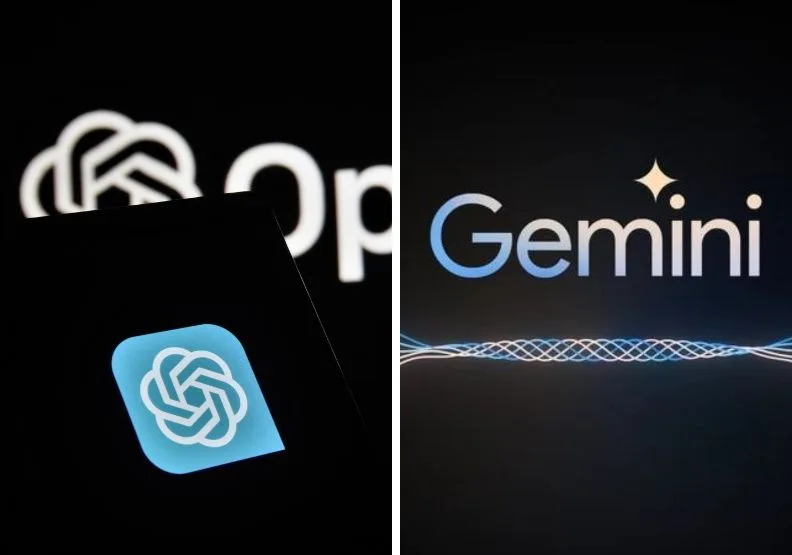 隨著Google祭出 Gemini 3，傳聞OpenAI內部已拉響紅色警報。左：取自Unsplash、右：取自Google Blog
