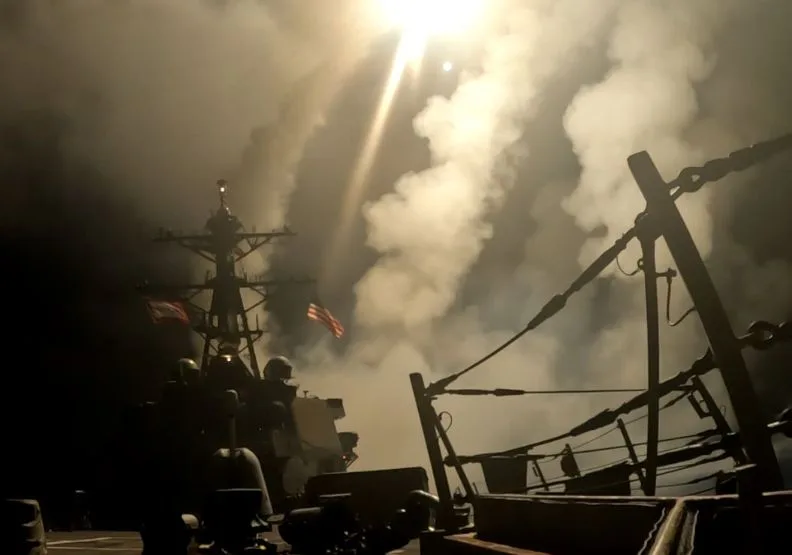 美軍15日葉門叛軍發動大規模空襲。取自X@CENTCOM