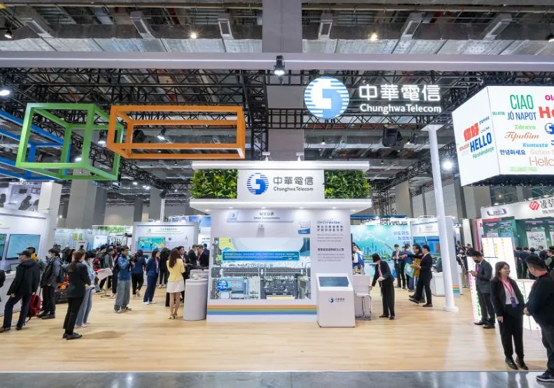 中華電信參與2025智慧城市展。中華電信提供