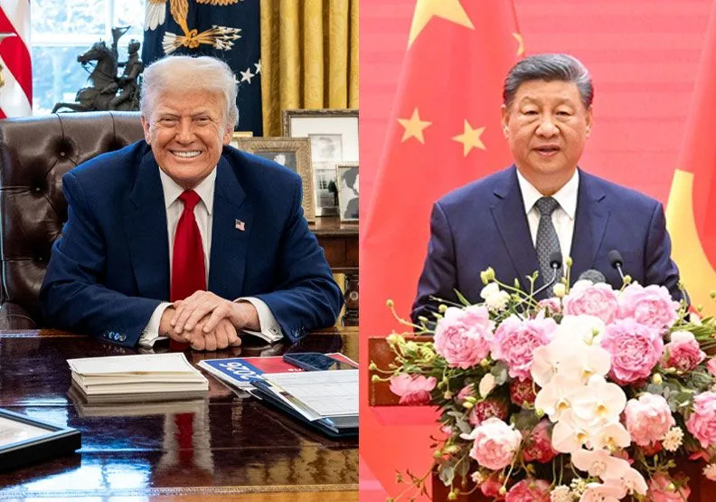 川普（左）預計13日晚間抵達北京，並在14日與習近平（右）進行雙邊會談。左：取自Flickr by The White House、右：取自中國政府網