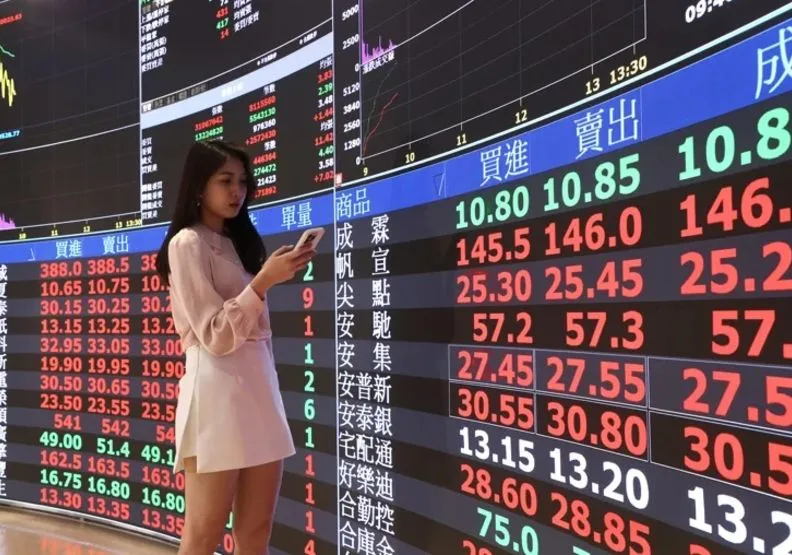 台股23日大漲4.5％，長紅K收復5日線。取自聯合新聞網