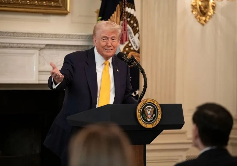 美國總統川普重返白宮已滿100天。取自The White House