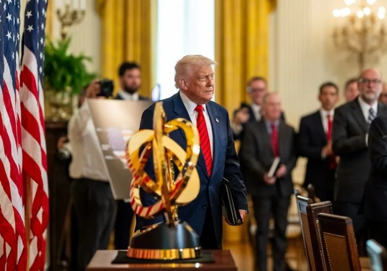 美國總統川普。取自X@WhiteHouse