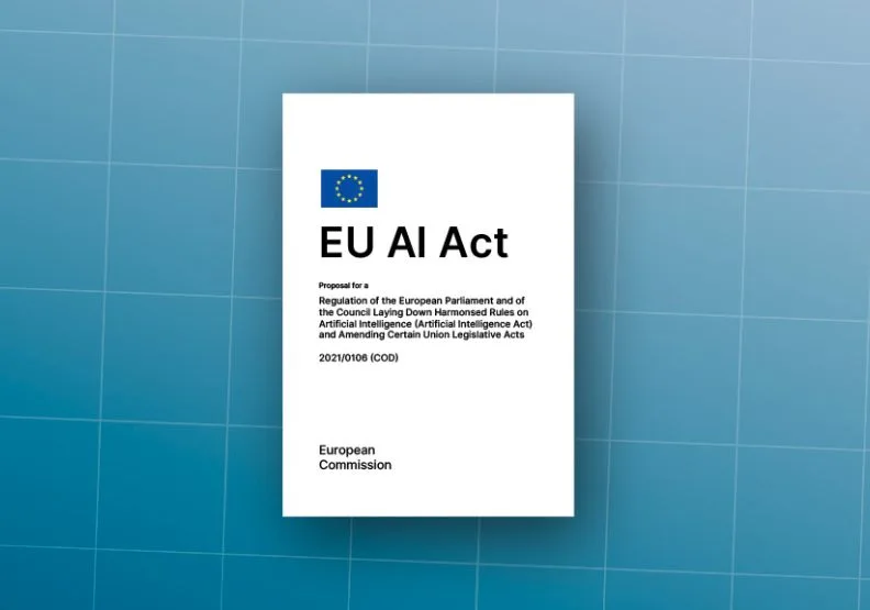 歐盟制訂全球首部全面的AI法律框架《歐盟人工智慧法案》。取自artificialintelligenceact.eu