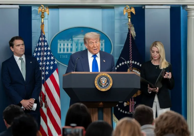 美國總統川普。取自X@WhiteHouse