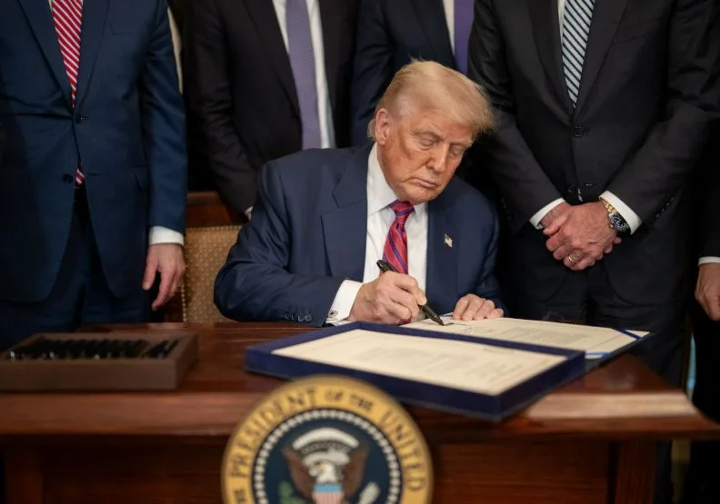 美國總統川普。取自X@WhiteHouse
