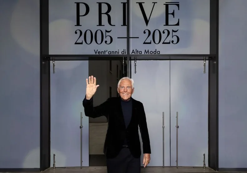 義大利時尚巨擘喬治・亞曼尼（Giorgio Armani）辭世，享耆壽91歲。取自Instagram@giorgioarmani