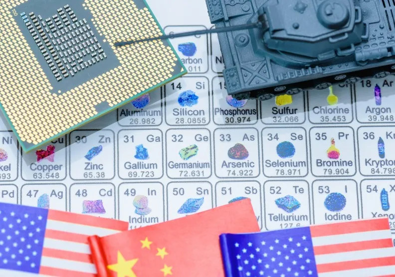 中方承諾延遲收緊稀土出口管制一年。僅為情境配圖，shutterstock
