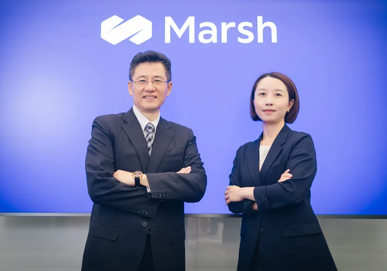 美商達信資深副總經理曾南山和副總經理楊瑩潔