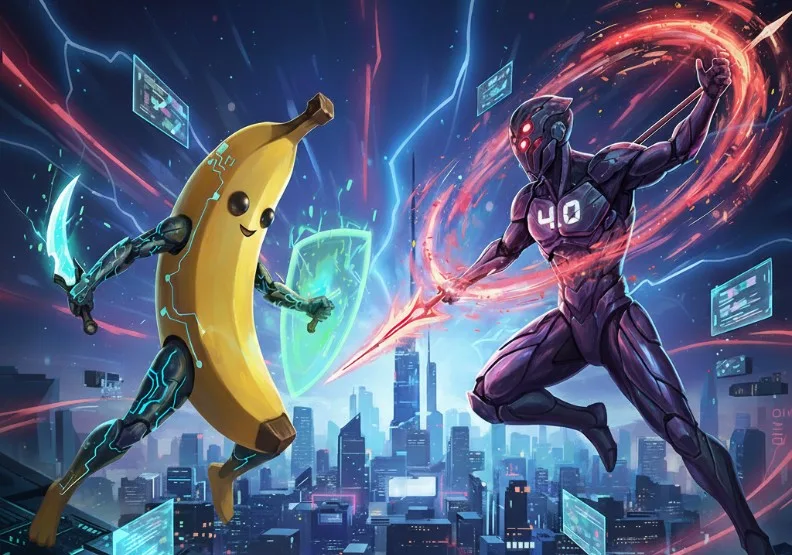 Nano Banana對戰即夢4.0。Nano banana生成