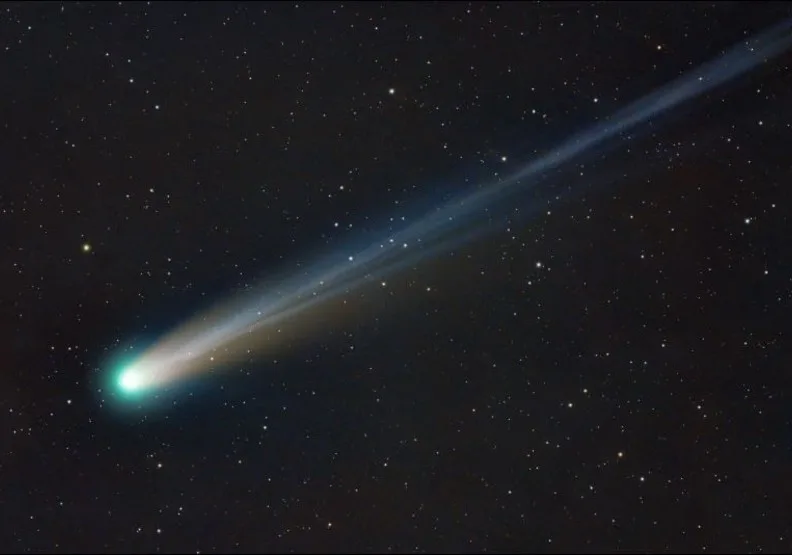 攝於10/13的萊蒙彗星。取自臺北市立天文科學教育館