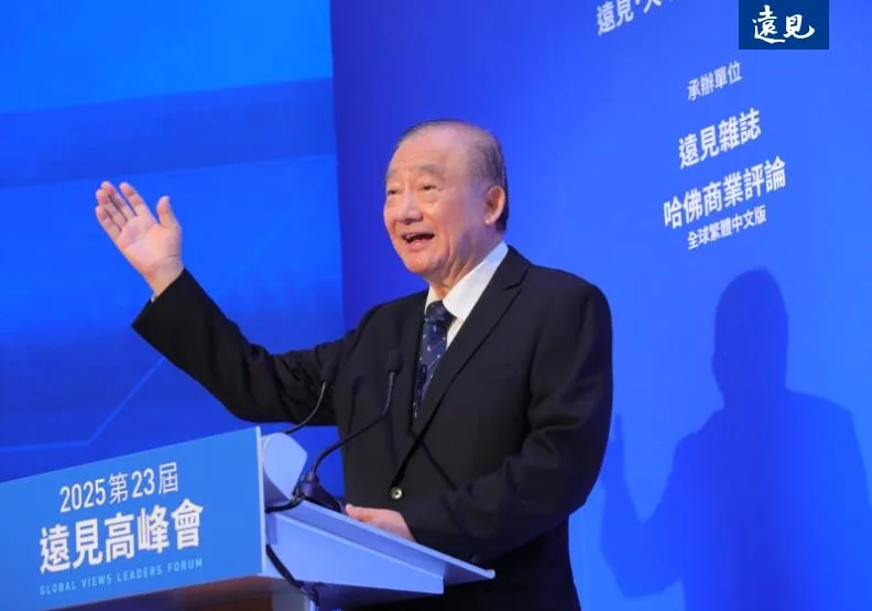 前經濟部長尹啟銘以「臺灣半導體的機會與風險」為題進行演講，提出他的見解與觀察。黃菁慧攝