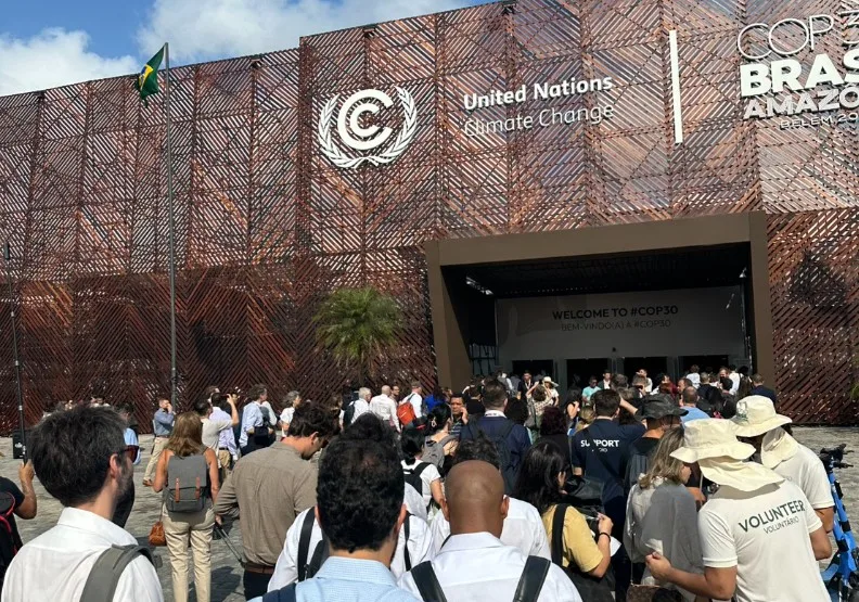 COP30氣候峰會藍區現場。劉哲良提供