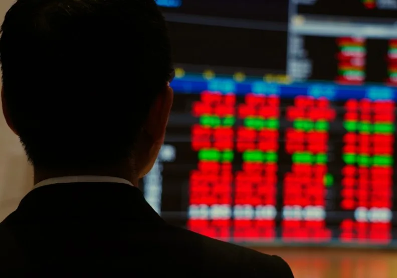 證券交易所。陳之俊攝