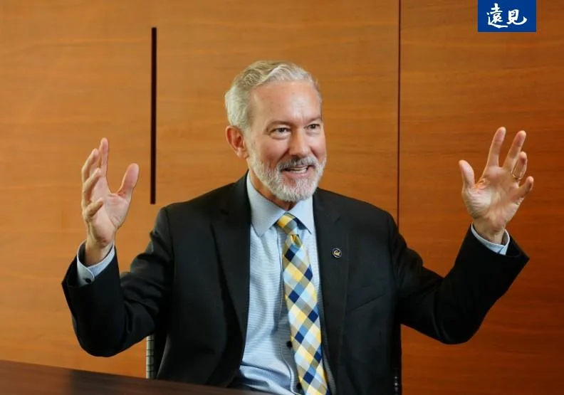 加州大學柏克萊分校校長理查．萊昂斯（Richard Lyons）。陳之俊攝