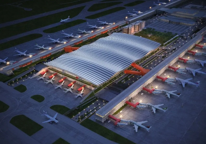 桃機第三航廈北登機廊廳今天試營運。取自桃園機場官網