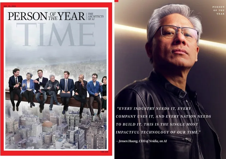 2025《時代雜誌》年度風雲人物11日揭曉。取自TIME官網、遠見編輯部製圖