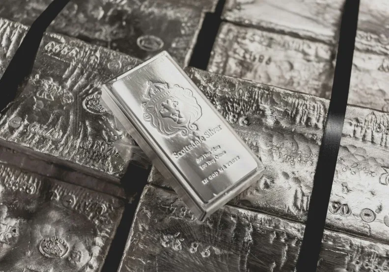 北京將白銀視為戰略反制武器。僅為情境配圖，Photo by Scottsdale Mint on Unsplash