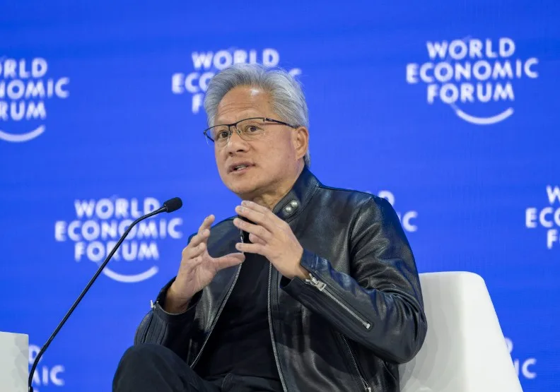 黃仁勳出席2026年達沃斯WEF論壇。Flickr by WEF