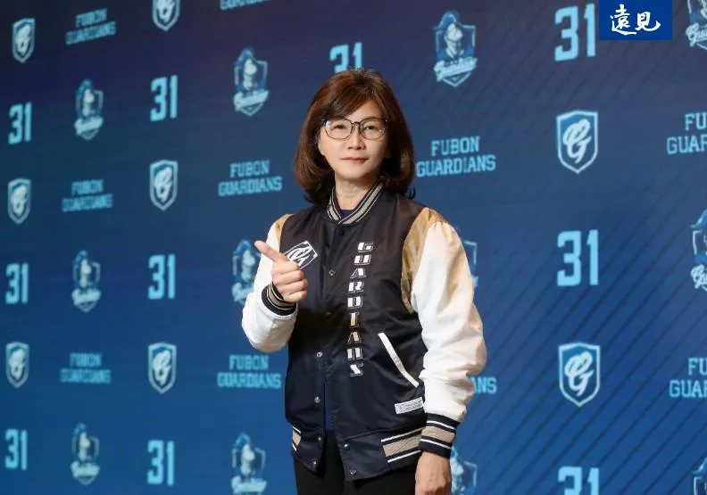 富邦悍將領隊陳昭如。張智傑攝