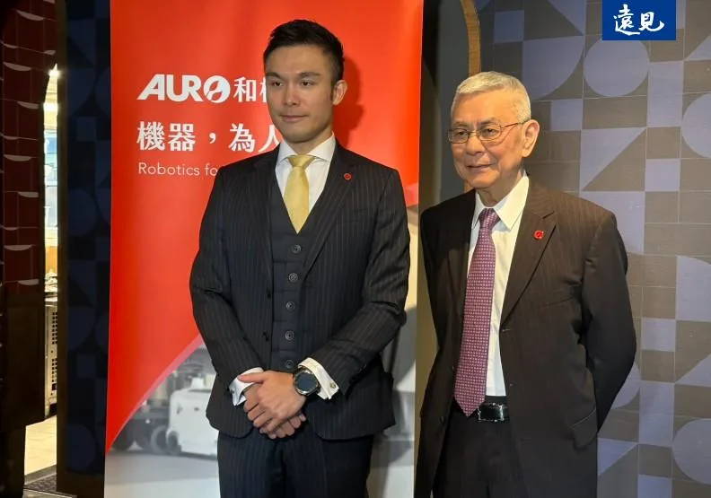 和椿副董事長張以昇（左）與董事長程天縱（右） 。傅莞淇攝