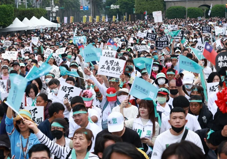 白營積極動員會不會影響年底九合一大選有待觀察。黃菁慧攝