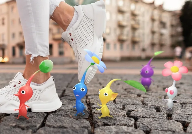 今年的嘉義藝術節與任天堂《Pikmin Bloom》跨界聯動，推出期間限定「Pikmin Bloom 迷你散步」。取自臉書「Pikmin Bloom」。