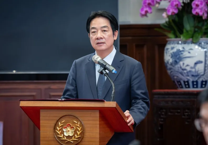 彭博報導，知情人士透露，德國和捷克本月稍早拒絕賴清德總統過境歐洲請求。資料照，總統府提供