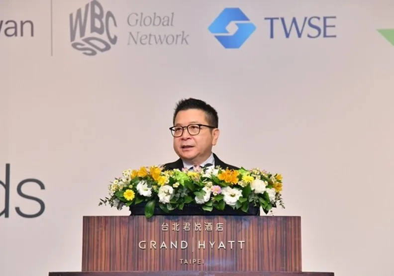 「2026 CDP 台灣發表會」，證交所董事長林修銘長於發表會致詞（證交所提供）