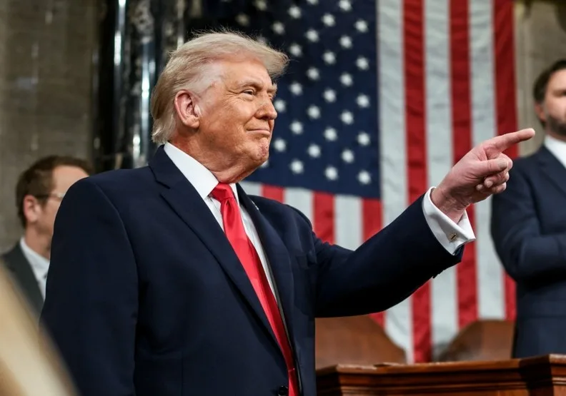川普再拋晶片與關稅議題，台海同步承受美中角力壓力。FB@The White House﻿