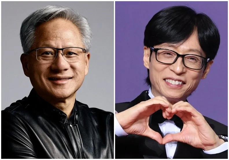 黃仁勳將登上劉在錫主持的《劉QUIZ ON THE BLOCK》。NVIDIA、donga