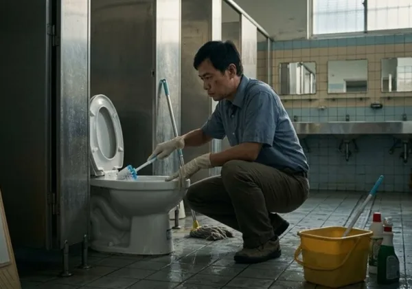 當老師開始刷廁所