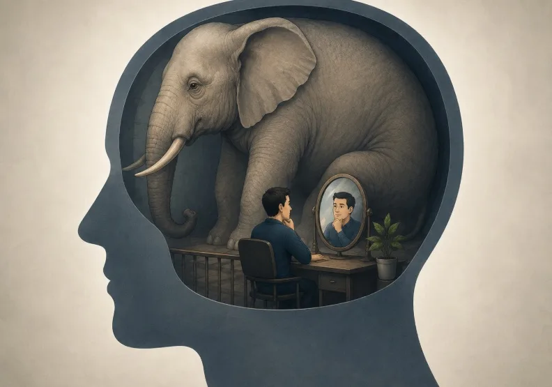 腦中的大象。示意圖 AI生成