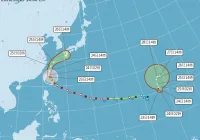 薔琵颱風動態》路徑偏折打轉，今晚明晨風雨最劇，17地區侵襲率100%、全台停班停課一覽（不斷更新）