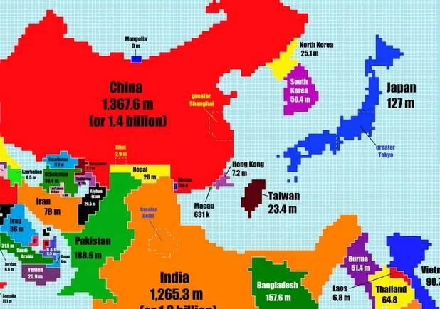 爆紅人口比例圖！台灣到底有多擠？