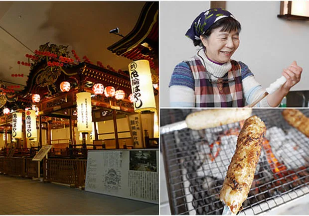 秋田祭典、美食：花輪囃子祭、自製烤米棒